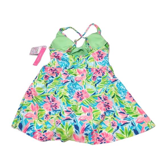 Stella Parker Swim Dress Swimsuit Size S Multicolor Tummy Toner NEW NWT msrp $98 - Picture 4 of 12